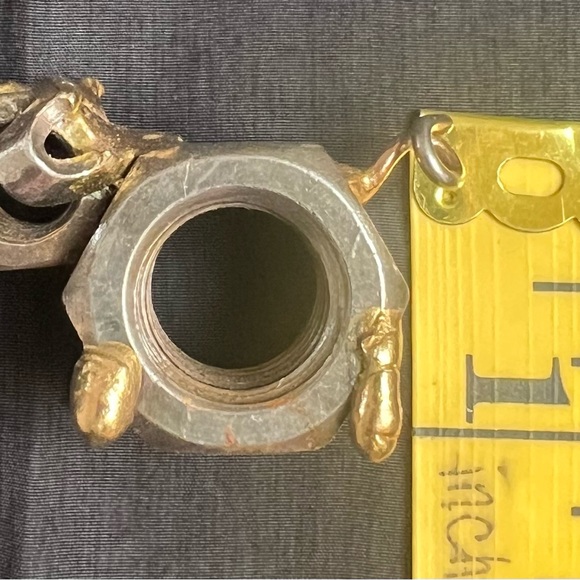 Scrap metal art pig figurine. - Picture 10 of 10